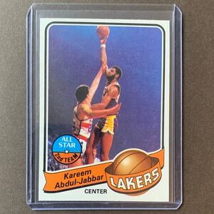 🔥1979 KAREEM ABDUL-JABBAR Vintage Topps - AUTHENTIC- Los Angeles Lakers